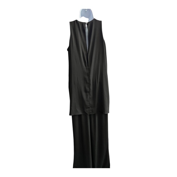 π€ EUC WHITE HOUSE BLACK MARKET Black Tunic Wide Leg Jumpsuit | Womenβs Sz 2 - Picture 6 of 14